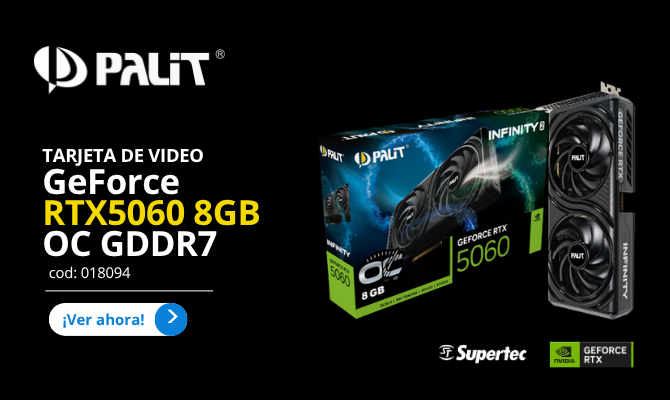 TARJETA DE VIDEO PALIT INFINITY 2 RTX5060 8GB